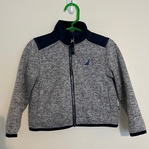 Nautica spring jacket lightweight gray blue accents size 2T